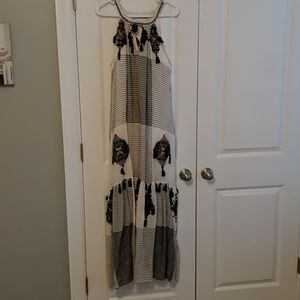 Anthropologie Tasseled Maxi Dress